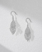 Fareastjewelry,Handmade Earrings,Silver,Leaf Shadow series