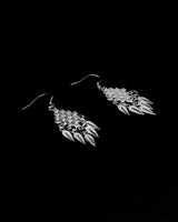 Fareastjewelry,Handmade Earrings,Silver,Leaf Shadow series