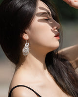 Fareastjewelry,Handmade Earrings,Silver,Phoenix Dance series
