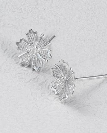 Fareastjewelry,Handmade Earrings,Silver,Snowflake series