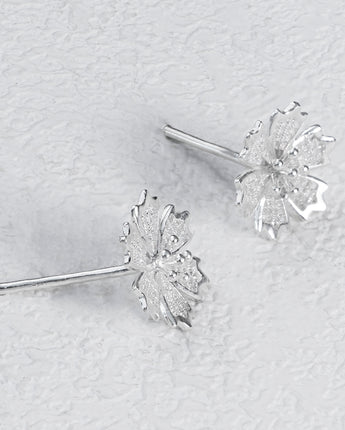 Fareastjewelry,Handmade Earrings,Silver,Snowflake series