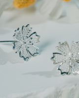 Fareastjewelry,Handmade Earrings,Silver,Snowflake series