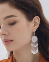 Fareastjewelry,Handmade Earrings,Silver,Whispering Autumn series