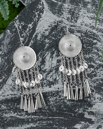 Fareastjewelry,Handmade Earrings,Silver,Whispering Autumn series