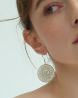 Fareastjewelry,Handmade Earrings,Silver,Wisdom Drum Rhythm series