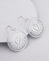 Fareastjewelry,Handmade Earrings,Silver,Wisdom Drum Rhythm series