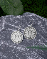 Fareastjewelry,Handmade Earrings,Silver,Wisdom Drum Rhythm series
