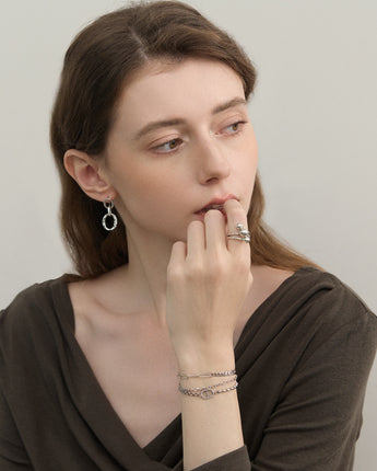 Fareastjewelry,Handmade Earrings,Silver,World Trio series