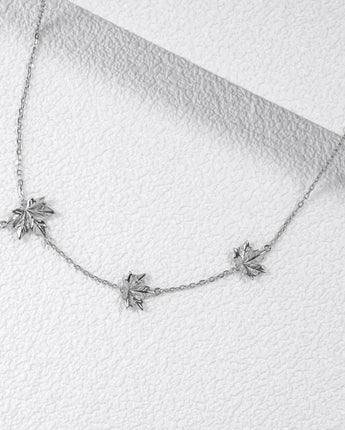 Fareastjewelry,Handmade Necklace,Silver&Crystal,Autumn Melody series
