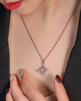 Fareastjewelry,Handmade Necklace,Silver&Crystal,Chasing Butterfly series