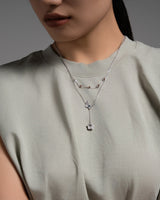Fareastjewelry,Handmade Necklace,Silver&Crystal,Dream Butterfly series