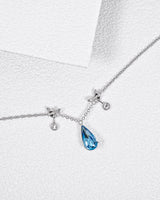 Fareastjewelry,Handmade Necklace, Silver&Crystal,Lake Tears series