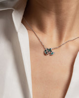 Fareastjewelry,Handmade Necklace,Silver&Crystal,Spring Fairy series