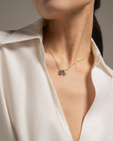Fareastjewelry,Handmade Necklace,Silver&Crystal,Spring Fairy series