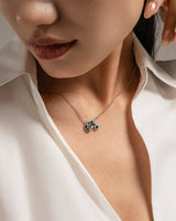 Fareastjewelry,Handmade Necklace,Silver&Crystal,Spring Fairy series