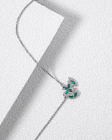 Fareastjewelry,Handmade Necklace,Silver&Crystal,Spring Fairy series