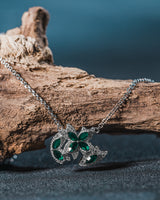 Fareastjewelry,Handmade Necklace,Silver&Crystal,Spring Fairy series