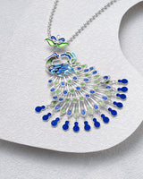 Fareastjewelry,Handmade Necklace,Silver&Enamel,Phoenix series