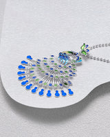 Fareastjewelry,Handmade Necklace,Silver&Enamel,Phoenix series