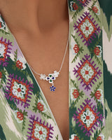 Fareastjewelry,Handmade Necklace,Silver&Enamel,Spring Elf series
