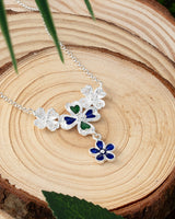 Fareastjewelry,Handmade Necklace,Silver&Enamel,Spring Elf series