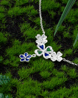 Fareastjewelry,Handmade Necklace,Silver&Enamel,Spring Elf series