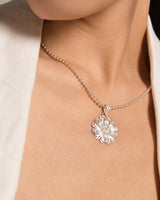 Fareastjewelry,Handmade Necklace,Silver,Flower Cluster Peony series