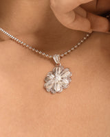 Fareastjewelry,Handmade Necklace,Silver,Flower Cluster Peony series