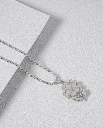 Fareastjewelry,Handmade Necklace,Silver,Flower Cluster series
