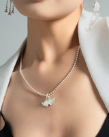 Fareastjewelry,Handmade Necklace,Silver,Ginkgo Eternal series