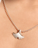 Fareastjewelry,Handmade Necklace,Silver,Ginkgo Eternal series