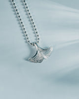 Fareastjewelry,Handmade Necklace,Silver,Ginkgo Eternal series