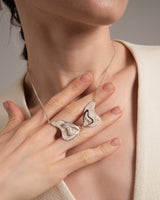 Fareastjewelry,Handmade Necklace,Silver,Love Butterfly series