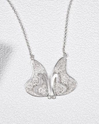 Fareastjewelry,Handmade Necklace,Silver,Love Butterfly series