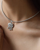 Fareastjewelry,Handmade Necklace,Silver,Lucky Lock series