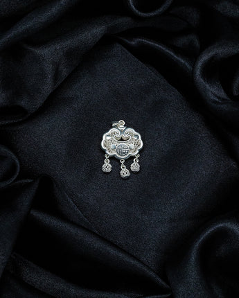 Fareastjewelry,Handmade Necklace,Silver,Lucky Lock series