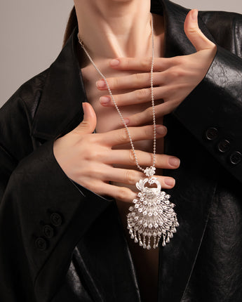 Fareastjewelry,Handmade Necklace,Silver,Mystical Phoenix series