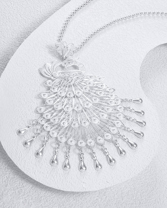 Fareastjewelry,Handmade Necklace,Silver,Mystical Phoenix series