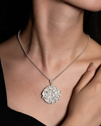 Fareastjewelry,Handmade Necklace,Silver,Orchid Butterfly Dream series