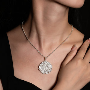 Fareastjewelry,Handmade Necklace,Silver,Orchid Butterfly Dream series