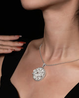 Fareastjewelry,Handmade Necklace,Silver,Orchid Butterfly Dream series