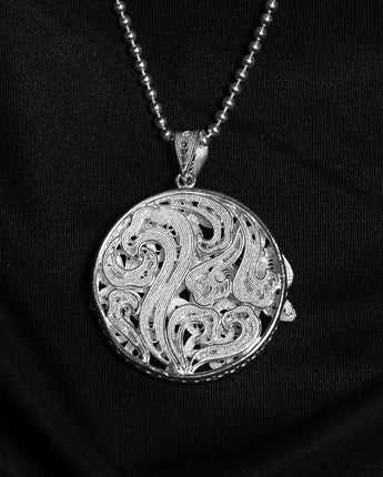 Fareastjewelry,Handmade Necklace,Silver,Orchid Butterfly Dream series