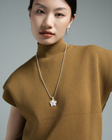Fareastjewelry,Handmade Necklace,Silver,Pure Lotus series