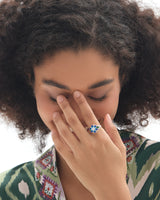 Fareastjewelry,Handmade Ring,Silver&Enamel,Spring Fairy series