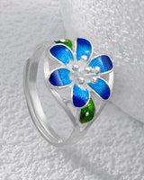 Fareastjewelry,Handmade Ring,Silver&Enamel,Spring Fairy series