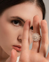 Fareastjewelry,Handmade Ring,Silver,Flower Cluster series