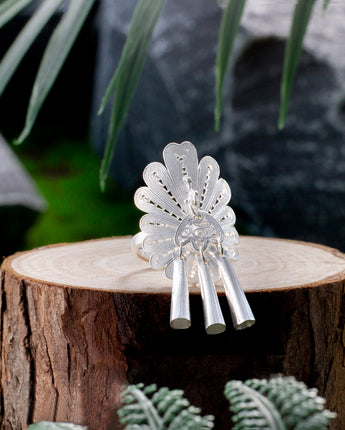 Fareastjewelry,Handmade Ring,Silver,Phoenix Chasing series