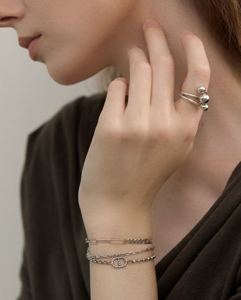Fareastjewelry,Handmade Ring,Silver,World Trio series