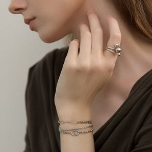 Fareastjewelry,Handmade Ring,Silver,World Trio series