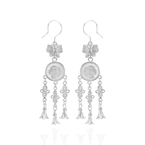 Handmade Earrings,Silver,Butterfly Love series